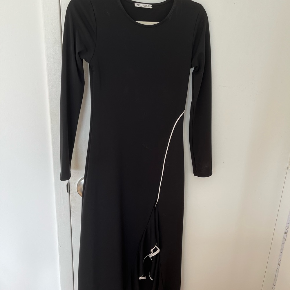 Zara ruffled midi dress